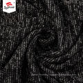 Luxury Silver Wholesale Thick Black Polyester Knit Fabric